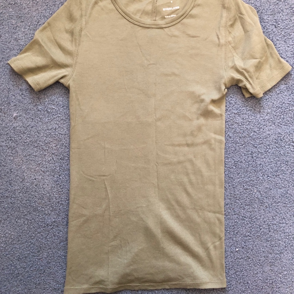 Everlane sage green knit top small